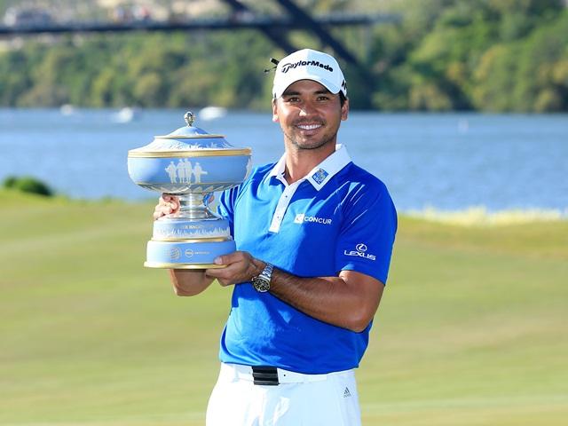 Jason Day with the WGC-Dell Match Play trophy
